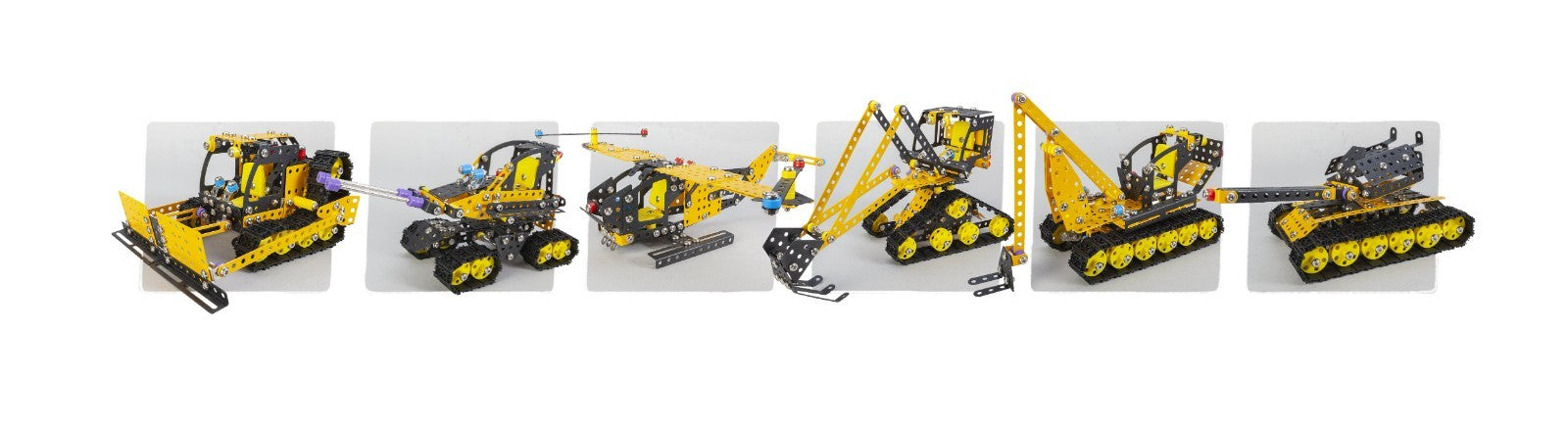 Konstruktionsspielzeug Metall Bausatz 7in1 Fahrzeuge ab 8 Jahren  PRO MELMAN