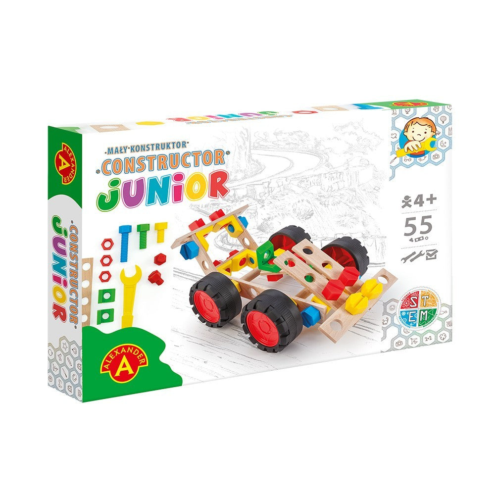 Konstruktionsspielzeug JUNIOR – RACE CAR – Holz- für Kinder ab 4 Jahren