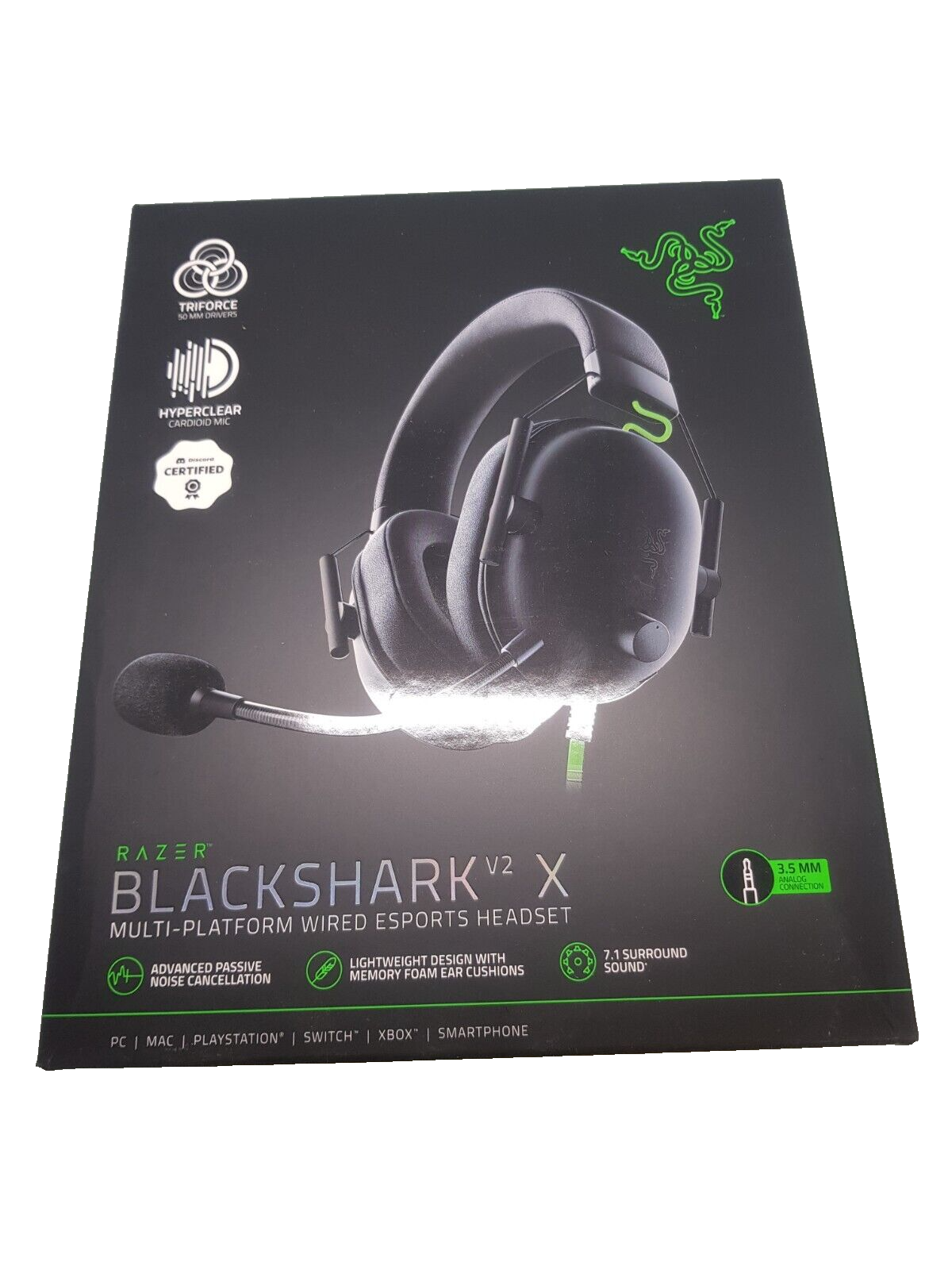 Razer Blackshark V2 X, B-Ware,(3/13/9181,2/10/3999)NEUWERTIG