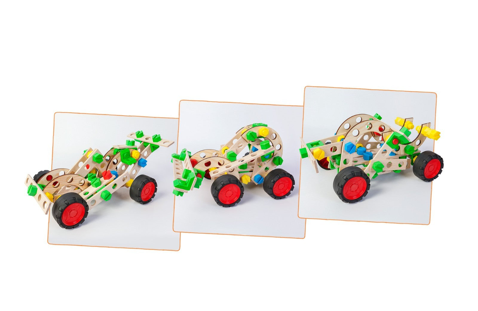 Konstruktionsspielzeug Holz Bausatz ab 4 Jahren CONSTRUCTOR JUNIOR SPORTSCAR