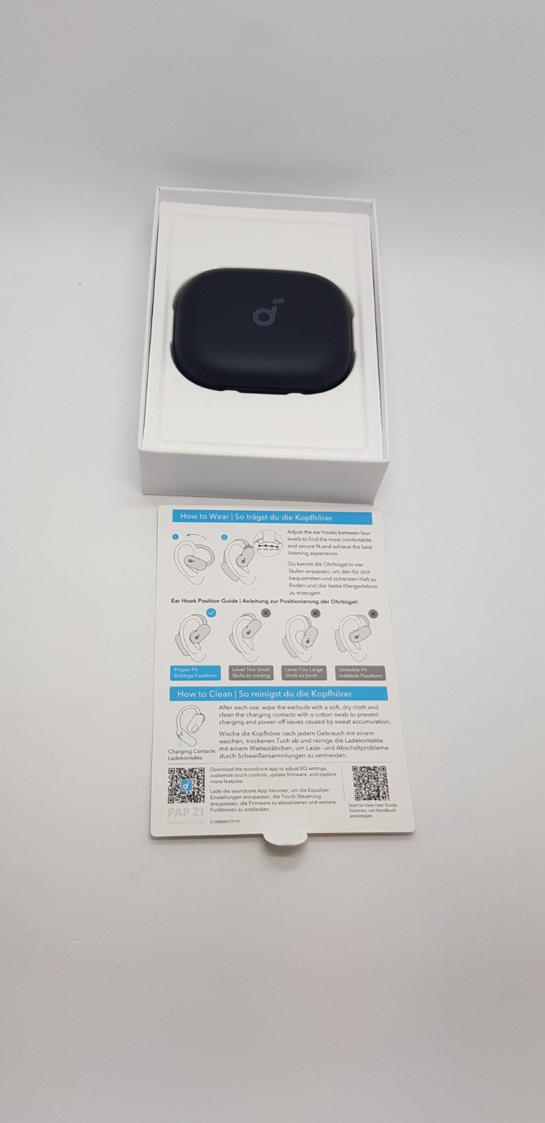 SOUNDCORE BY ANKER Aerofit 2, Open-ear Kopfhörer Bluetooth ,B-Ware,Neuwertig