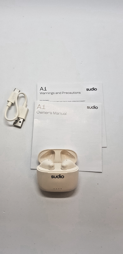 Sudio A1 True Wireless Earbuds Bluetooth ANC In-Ear B-Ware Neuwertig