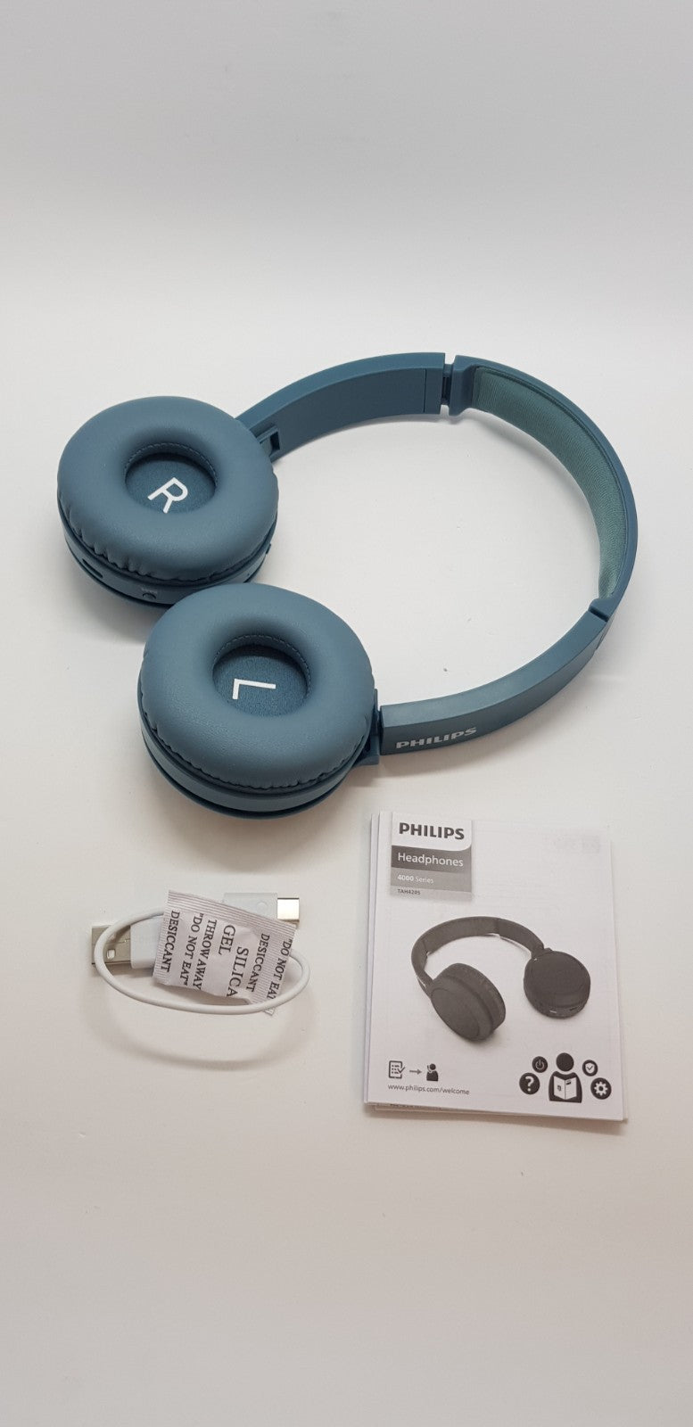 Philips On Ear Kopfhörer H4205BL/00 mit Bass Boost-Taste Bluetooth, 29 Stunden