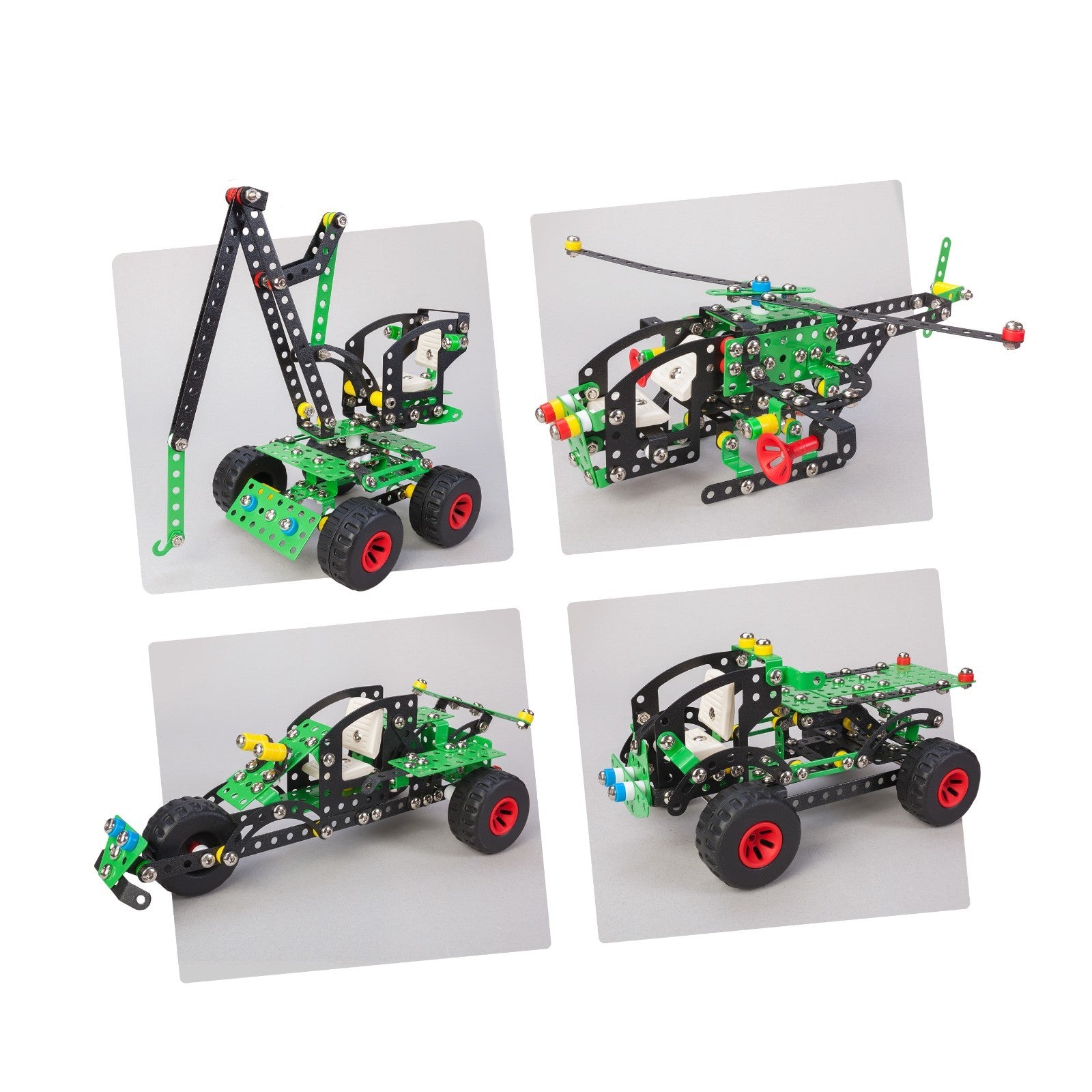 Konstruktionsspielzeug Metall Bausatz 5in1 Fahrzeuge ab 8 Jahren CONST PRO MANTA