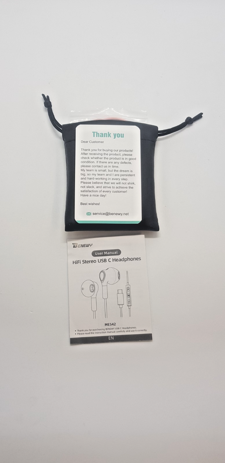 Benewy In-Ear Kabel Kopfhörer mit Mikro Geräuschisolierung 3,5mm Audio 2/23/4478