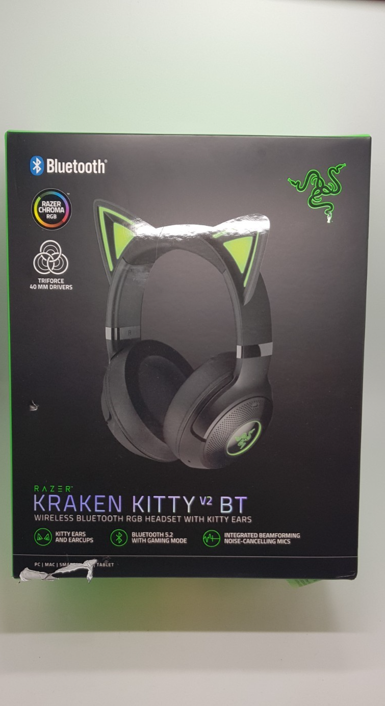 Razer Kraken Kitty V2 BT Kabelloses Bluetooth RGB-Headset,B-Ware, Neuwertig