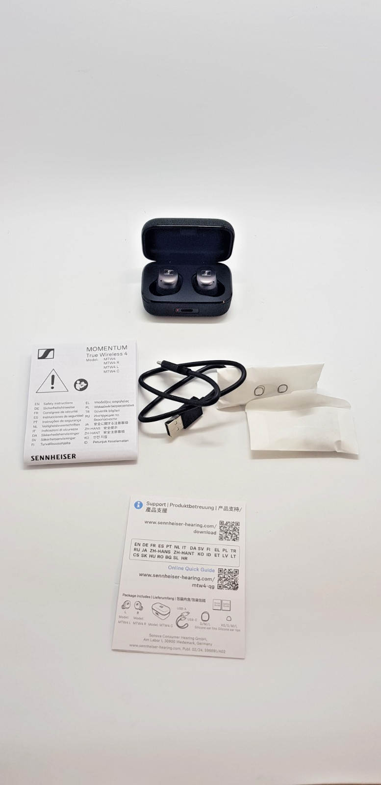 Sennheiser Momentum 4 True Wireless SCHWARZ, Neuwertig