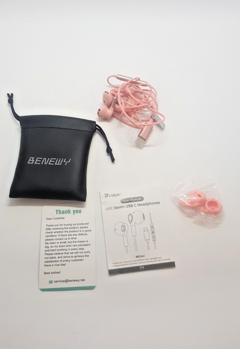 Benewy In-Ear Kabel Kopfhörer mit Mikro Geräuschisolierung 3,5mm Audio 2/23/4478
