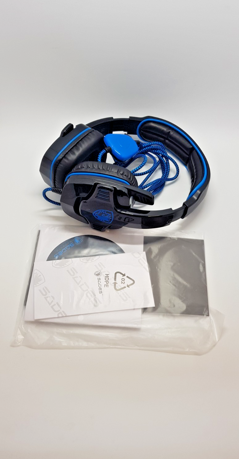 SADES SA901 7.1 USB Gaming Headset Mikrofon PC B-Ware Neuwertig