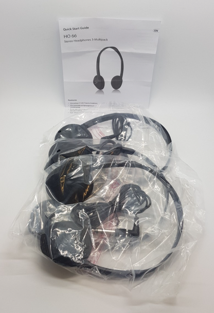 Behringer HO 66 Headphones Pack of 3 Leichte Kopfhörer, 3 Stk.
