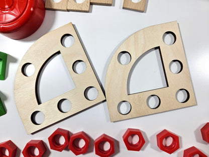 Konstruktionsspielzeug Holz Bausatz LKW ab 4Jahren CONSTRUCTOR JUNIOR 3×1 TRUCK