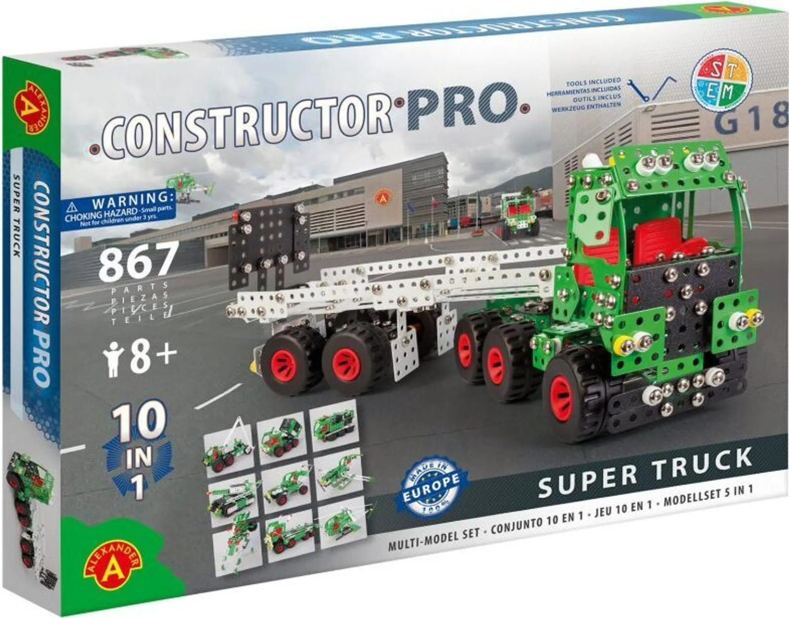 Konstruktionsspielzeug Metall Bausatz LKW mit Anhänger ab 8 Jahren CONSTRUCTOR