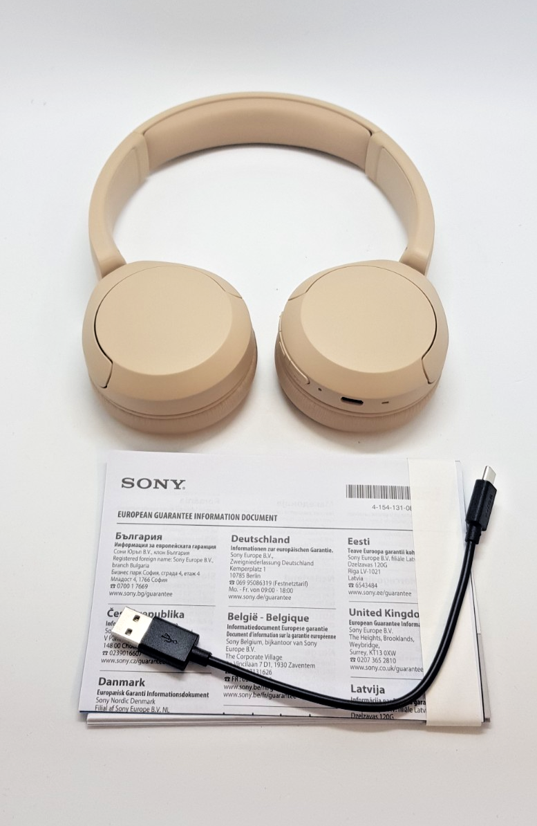 Sony WH-CH520 Bluetooth Wireless On-Ear Kopfhörer mit Mikrofon B-Ware Neuwertig!