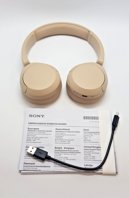 Sony WH-CH520 Bluetooth Wireless On-Ear Kopfhörer mit Mikrofon B-Ware Neuwertig!