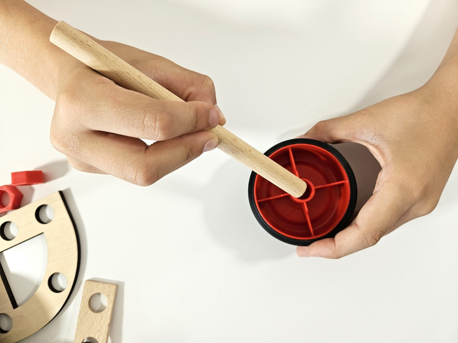 Konstruktionsspielzeug JUNIOR Selbstbau Set 150 Teile  Holz  ab 4 Jahren