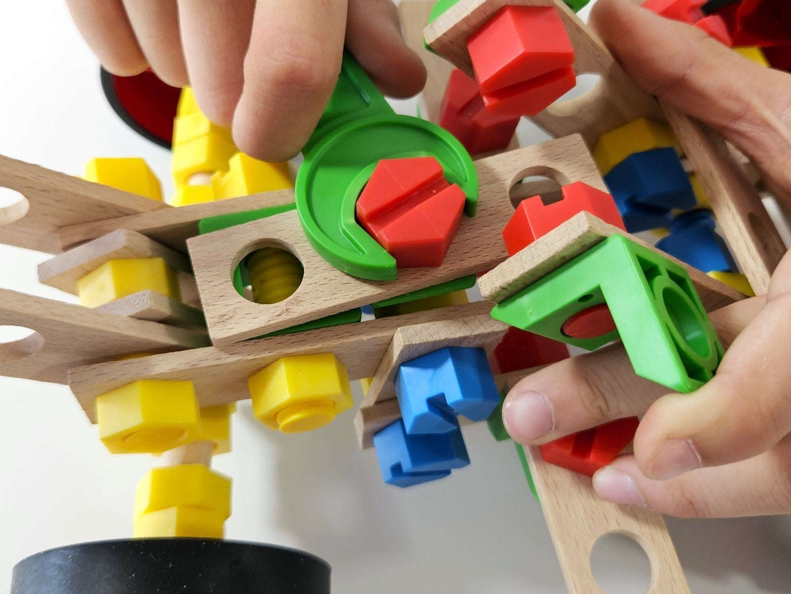 Konstruktionsspielzeug Holz  ab4Jahren CONSTRUCTOR JUNIOR 3×1 OFF ROAD VEHICLE