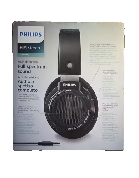 Philips SHP9500 – Offene Over-Ear High-Fidelity Kopfhörer NEU 2 JAHRE GARANTIE!