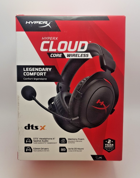 HyperX Cloud Core Wireless, B-Ware! (3/21/8985) Neuwertig.