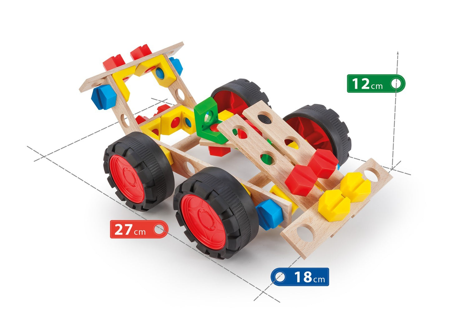 Konstruktionsspielzeug JUNIOR – RACE CAR – Holz- für Kinder ab 4 Jahren