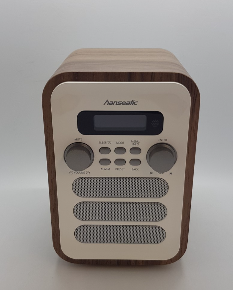 Hanseatic HRA-23G Digitalradio (DAB) (3,5 W) weiß/braun