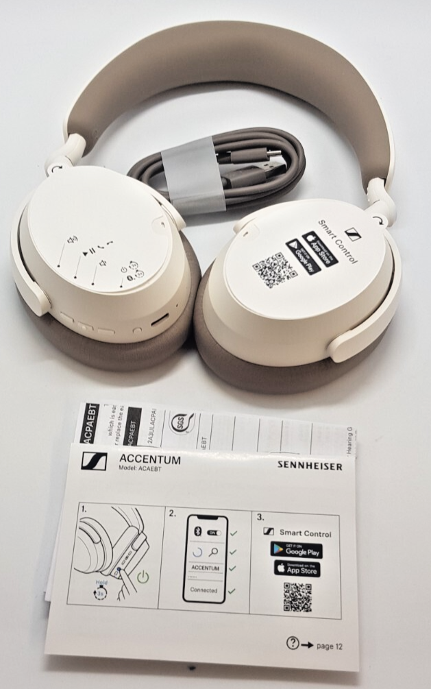 Neuwertiger Sennheiser Accentum Weiß, B-Ware. 3/22/1104,1110