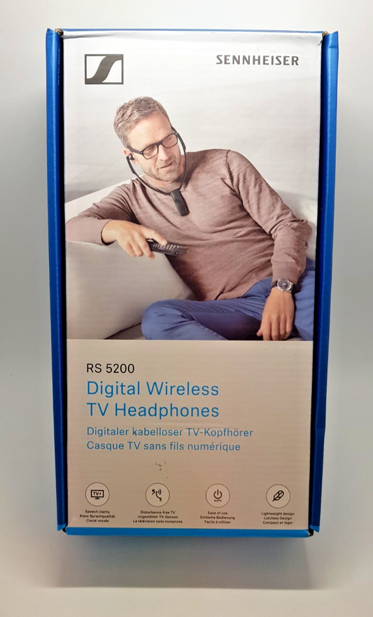 Sennheiser RS 5200 Wireless TV Headphones Digital Over-Ear B-Ware Neuwertig