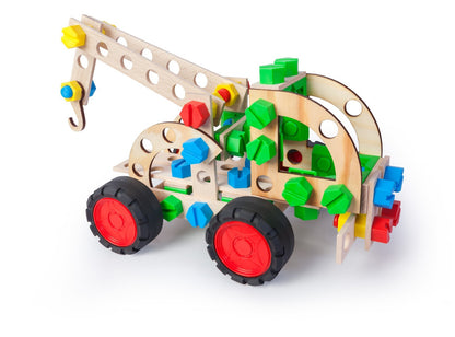 Konstruktionsspielzeug Holz Bausatz  ab4Jahren CONSTRUCTOR JUNIOR 3×1 PULL TRUCK