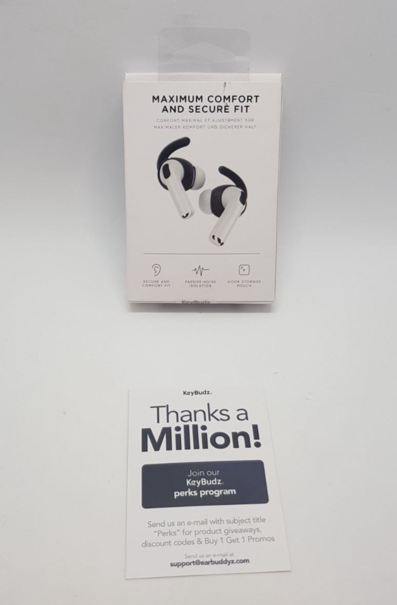 Keybudz EarBuddyz Ersatz Ohrpolster für Earbuds Schwarz B-Ware Neuwertig!