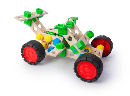 Konstruktionsspielzeug Holz Bausatz ab 4Jahren CONSTRUCTOR JUNIOR 3×1 BUGGY
