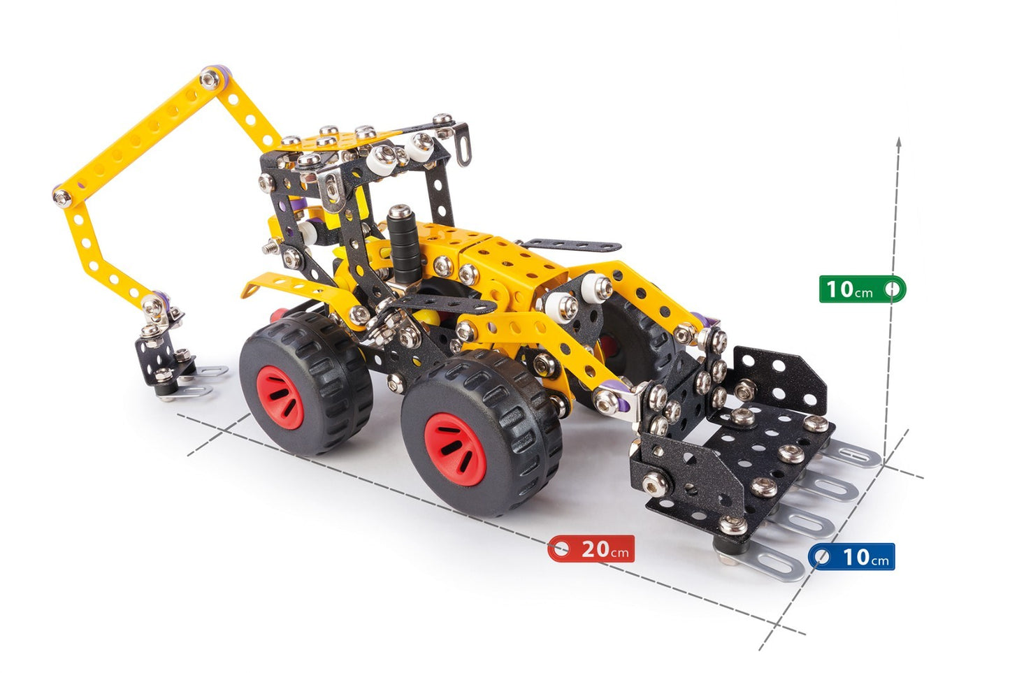Konstruktionsspielzeug Metall Bausatz Traktor Anhänger ab 8 Jahren PRO NOAH