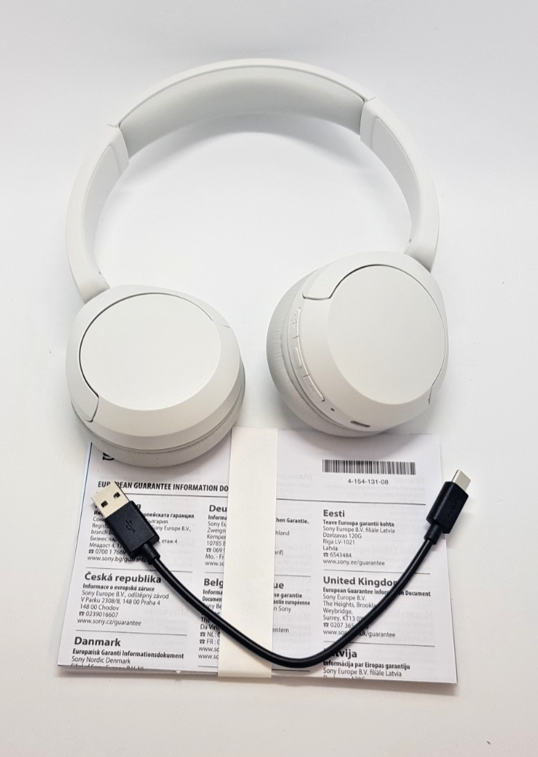 Sony WH-CH520 Bluetooth Wireless On-Ear Kopfhörer mit Mikrofon B-Ware Neuwertig
