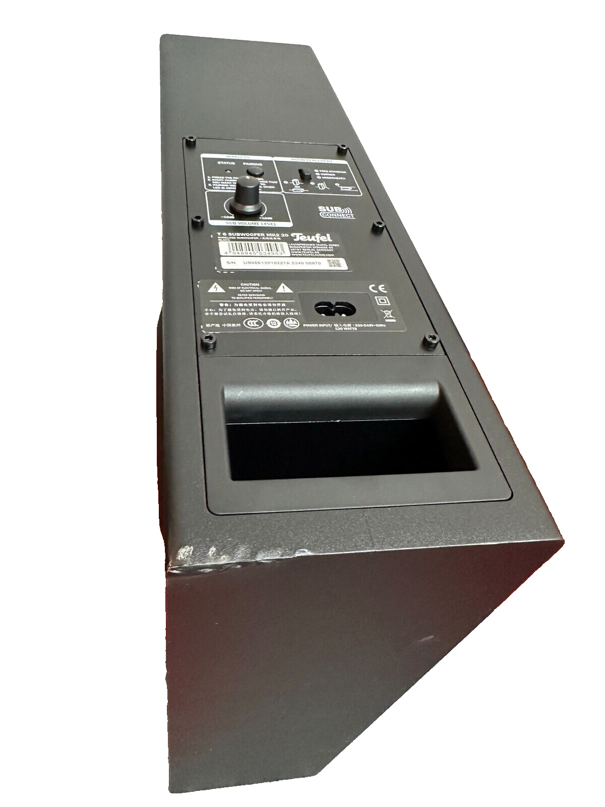 Teufel T6 SW MK2 20 Subwoofer Black B-Ware (6064)