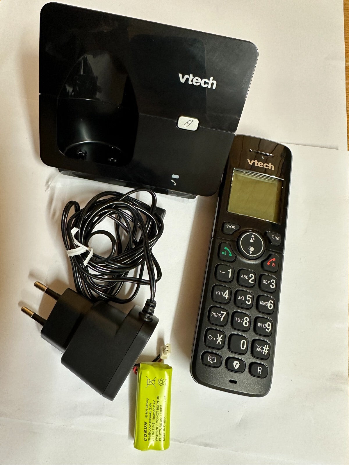 VTech CS2000 schnurloses Telefon, ECO+ Modus, Festnetztelefon, schwarz.