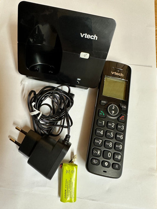 VTech CS2000 schnurloses Telefon, ECO+ Modus, Festnetztelefon, schwarz.