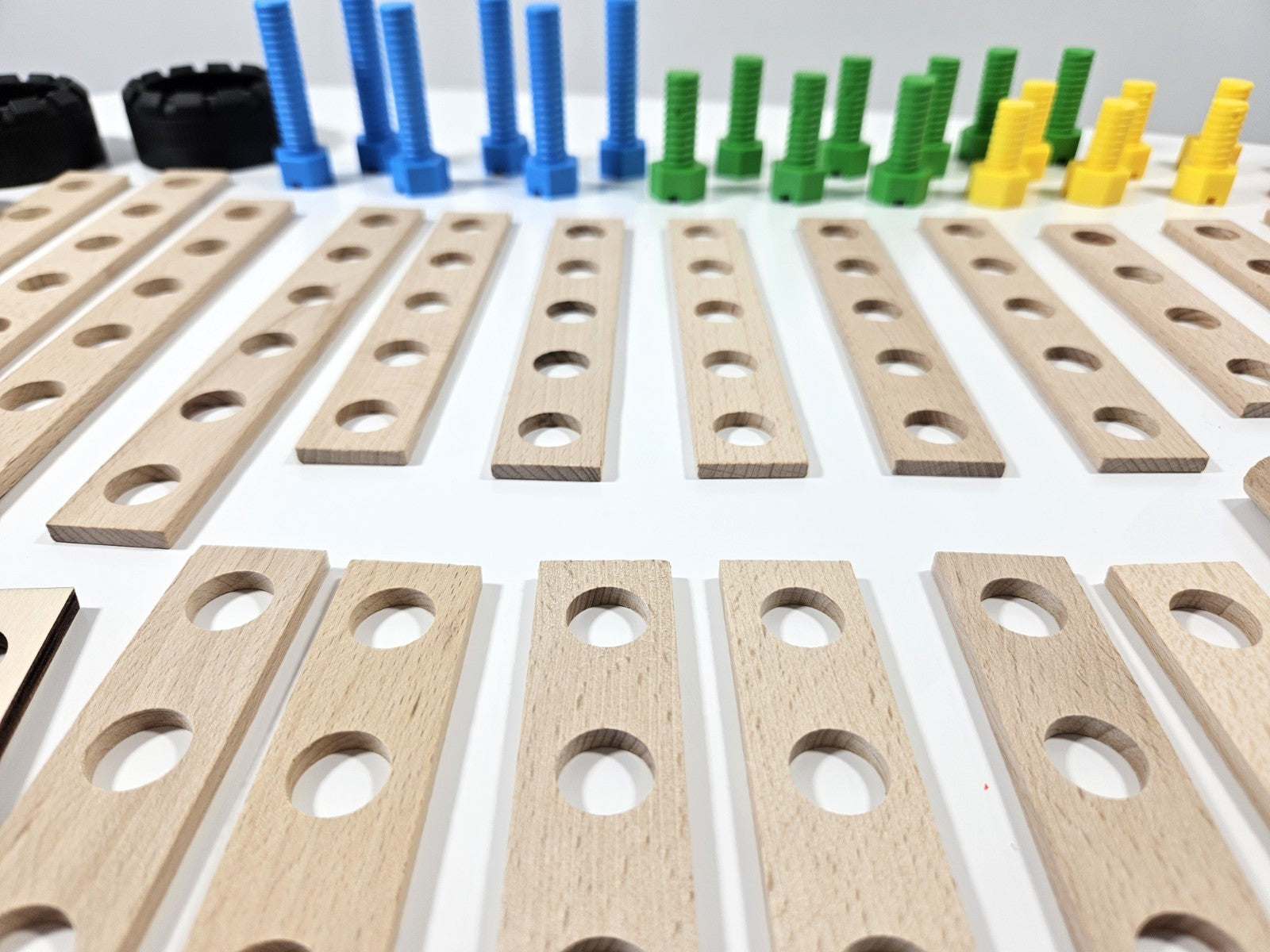 Konstruktionsspielzeug Holz ab 4Jahren CONSTRUCTOR JUNIOR 3×1 FORKLIFT TRUCK