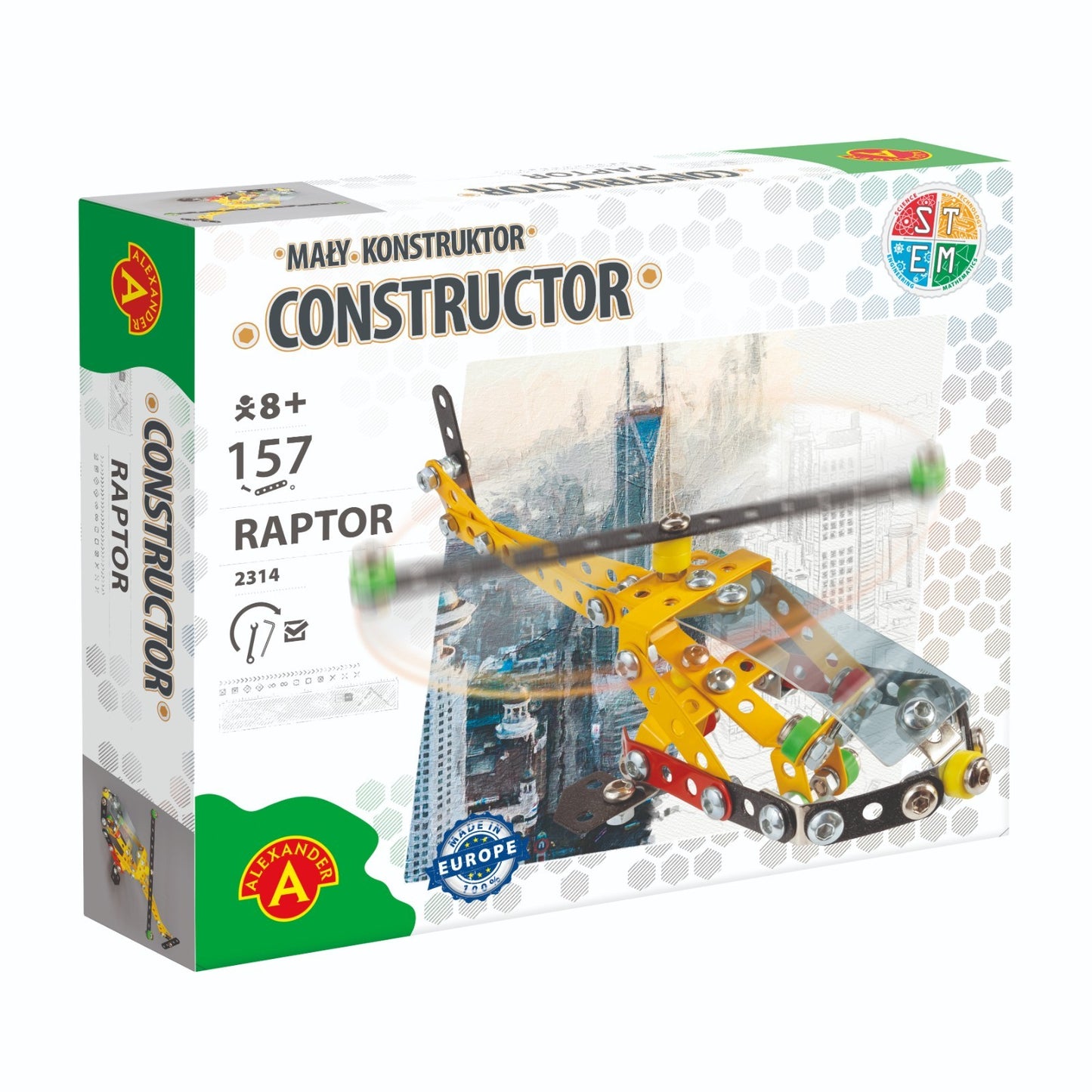 Konstruktionsspielzeug Metall Bausatz Helikopter ab 8 Jahren  CONSTRUCTOR RAPTOR