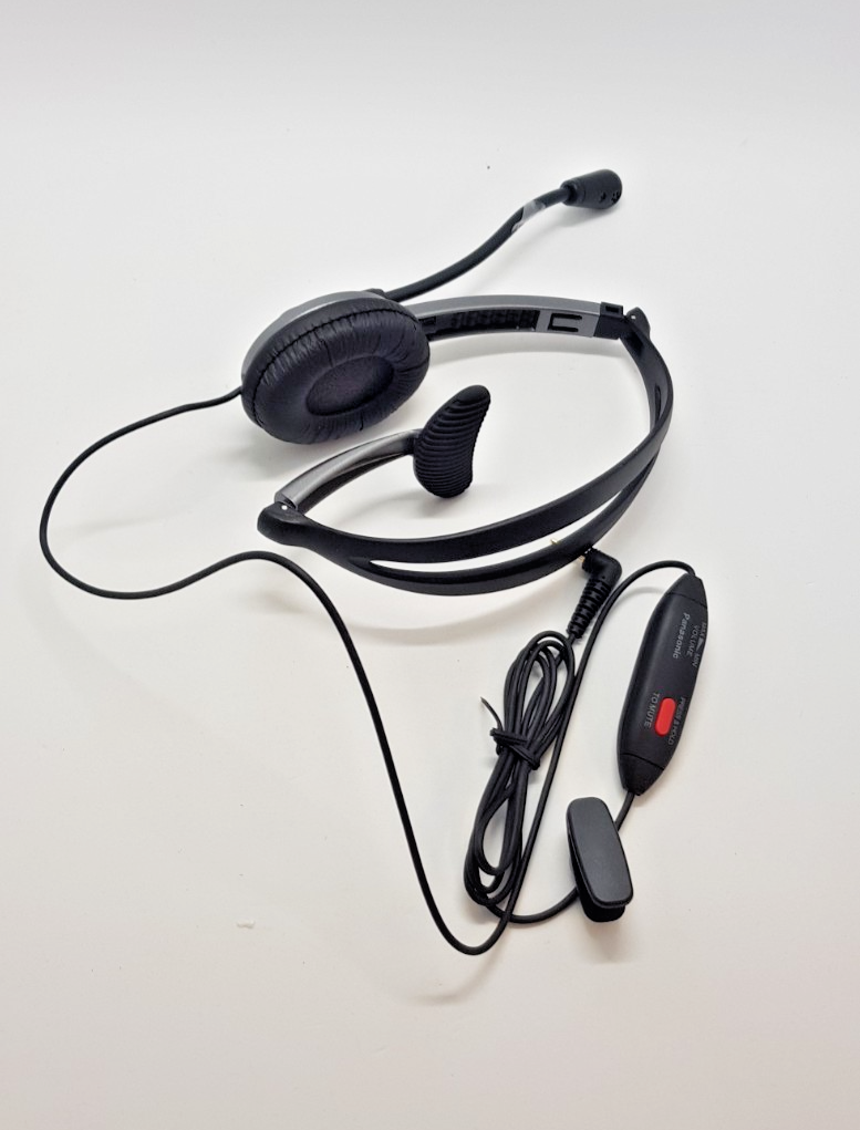 Panasonic RP-TCA430E-S Headset Mikrofon Office Call Center B-Ware Neuwertig