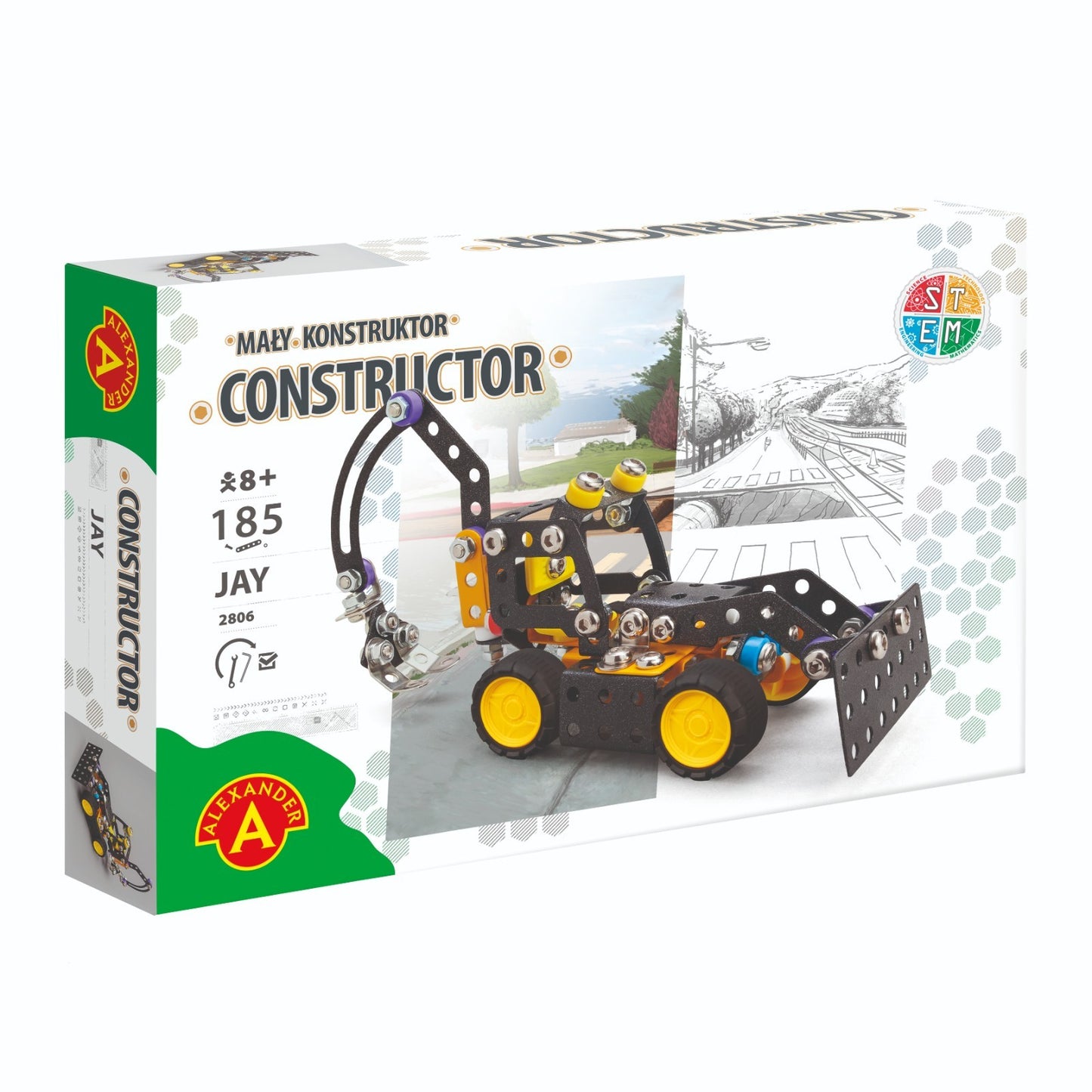 Konstruktionsspielzeug Metall Bausatz Geländewagen ab 8 Jahren – CONSTRUCTOR JAY