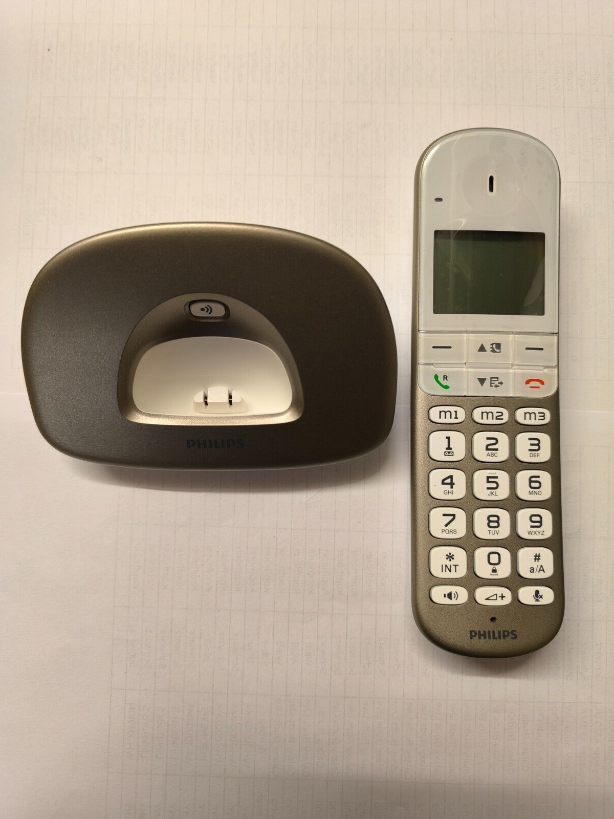 Philips XL490 DECT Schnurloses Telefon Mobilteil Große Tasten weiß