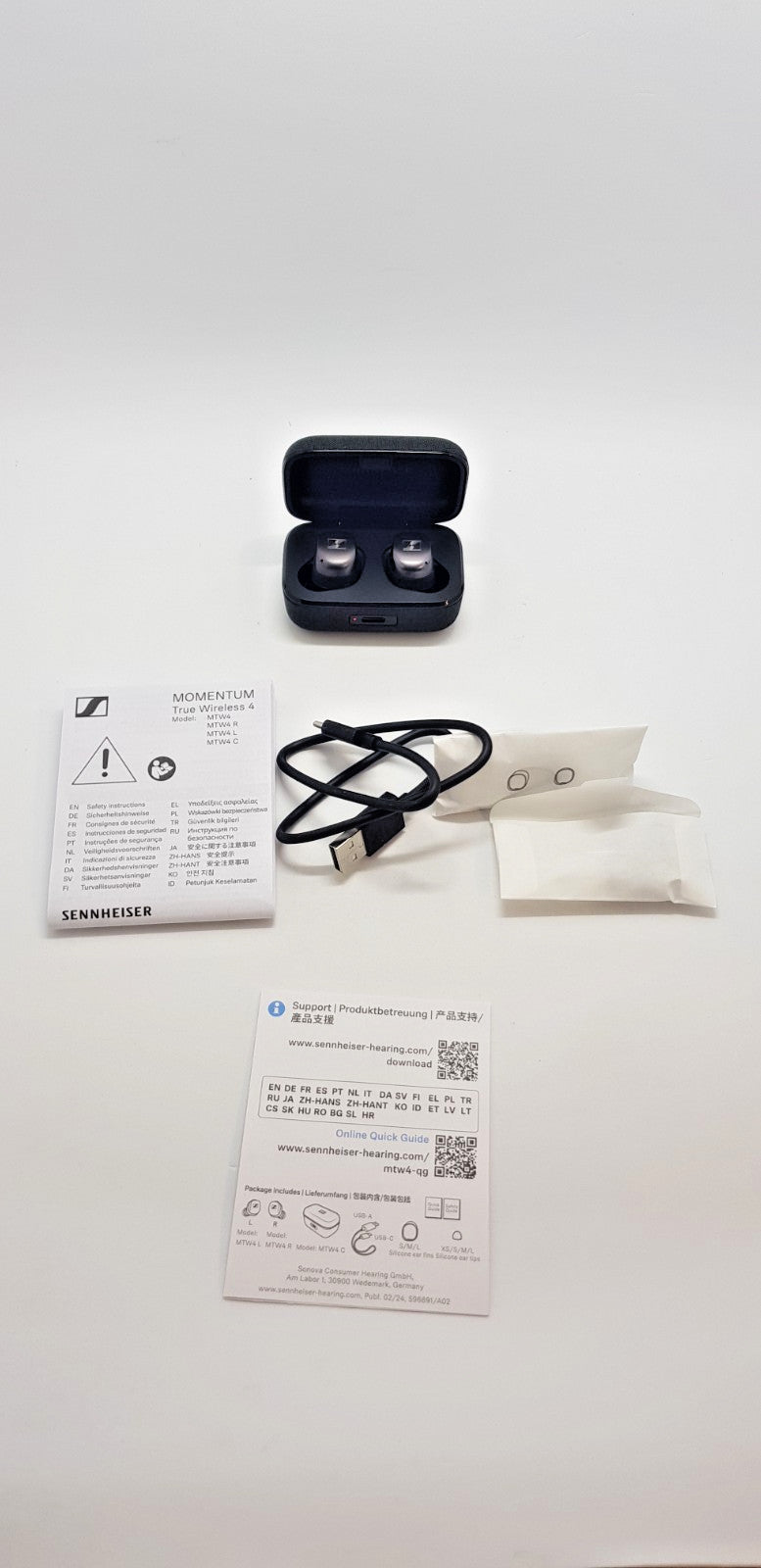 Sennheiser Momentum 4 True Wireless SCHWARZ, Neuwertig